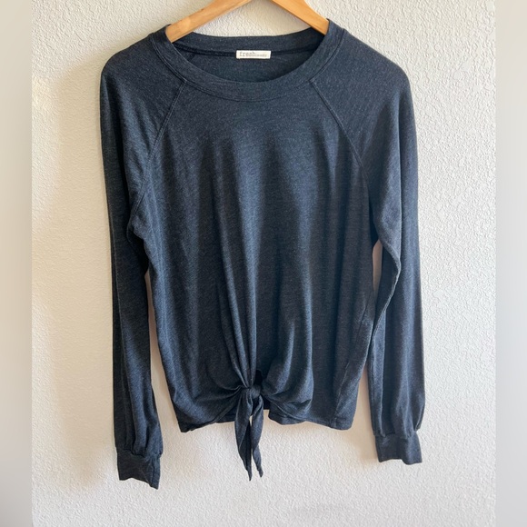 Fresh Laundry Long Sleeve Knot Top - Picture 1 of 6
